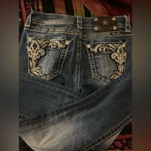 y2k embellished pocket miss me jeans